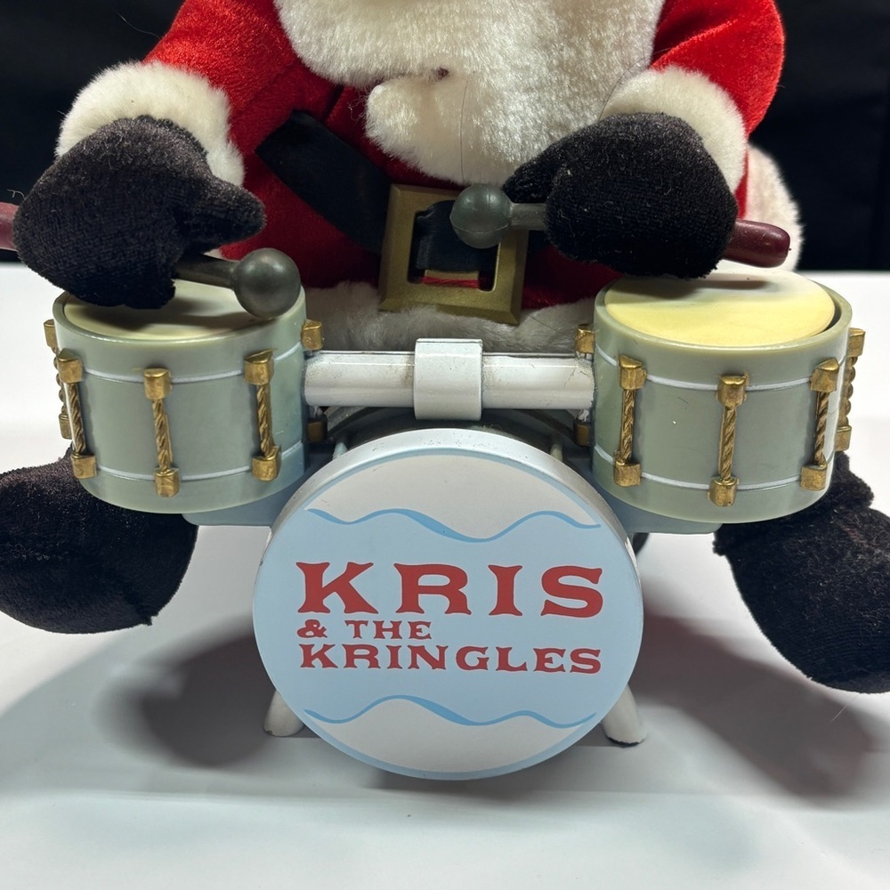 Gemmy KRIS & THE KRINGLES Animated Drum Christmas Santa Claus Music No Drumming - Picture 4 of 9